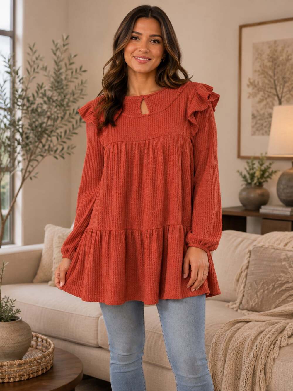 Blayke Leigh Boutique Rusty Ruffles Dress